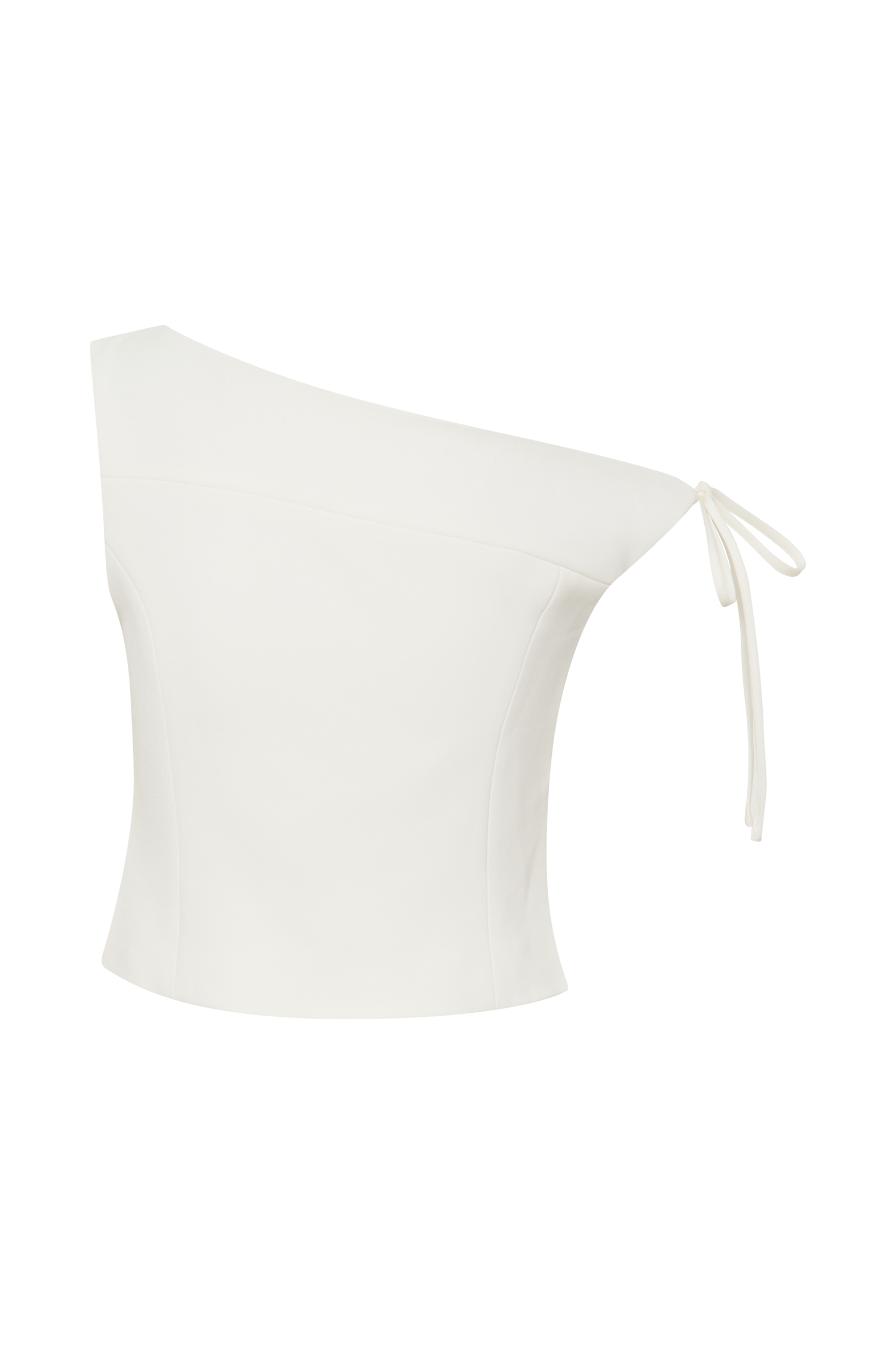 Ivory Suiting Off Shoulder Top