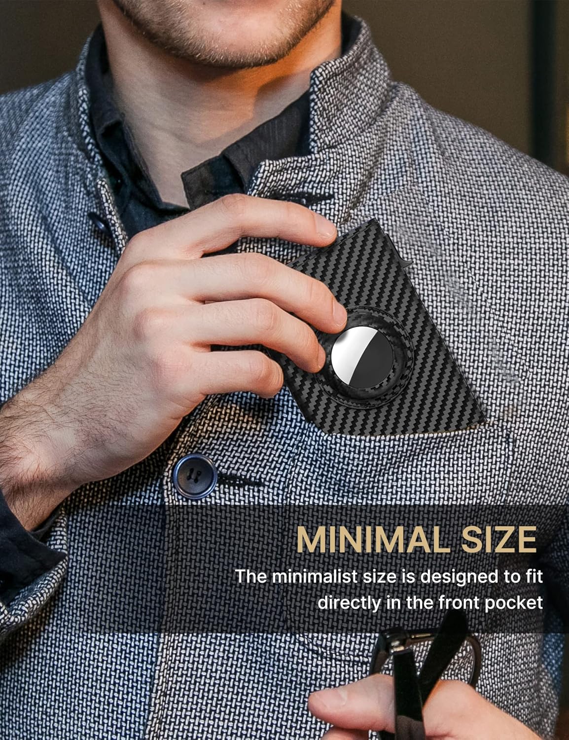 Men's Airtag Wallet  Sleek Security Meets Military-Grade Durability