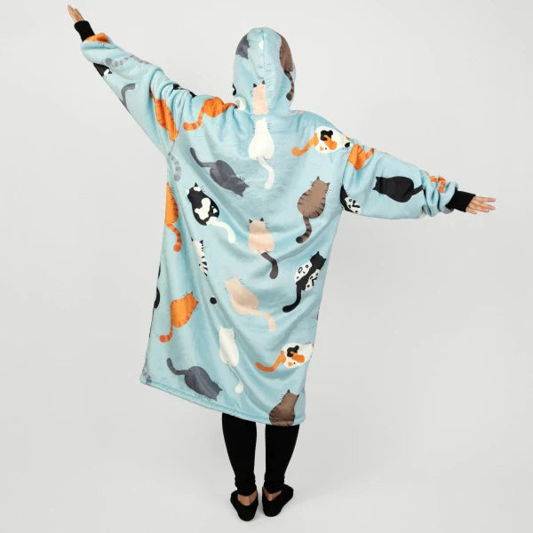 Wearable blanket Oversized with sherpa lining One size fits most.
