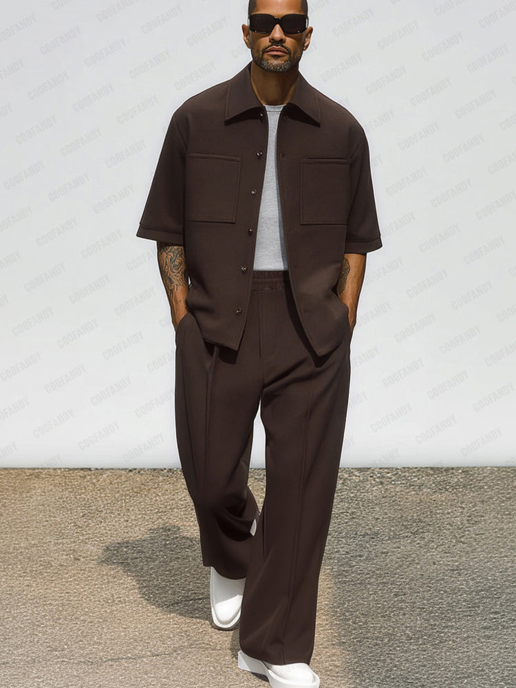 Durable Casual Jacket Pants Set