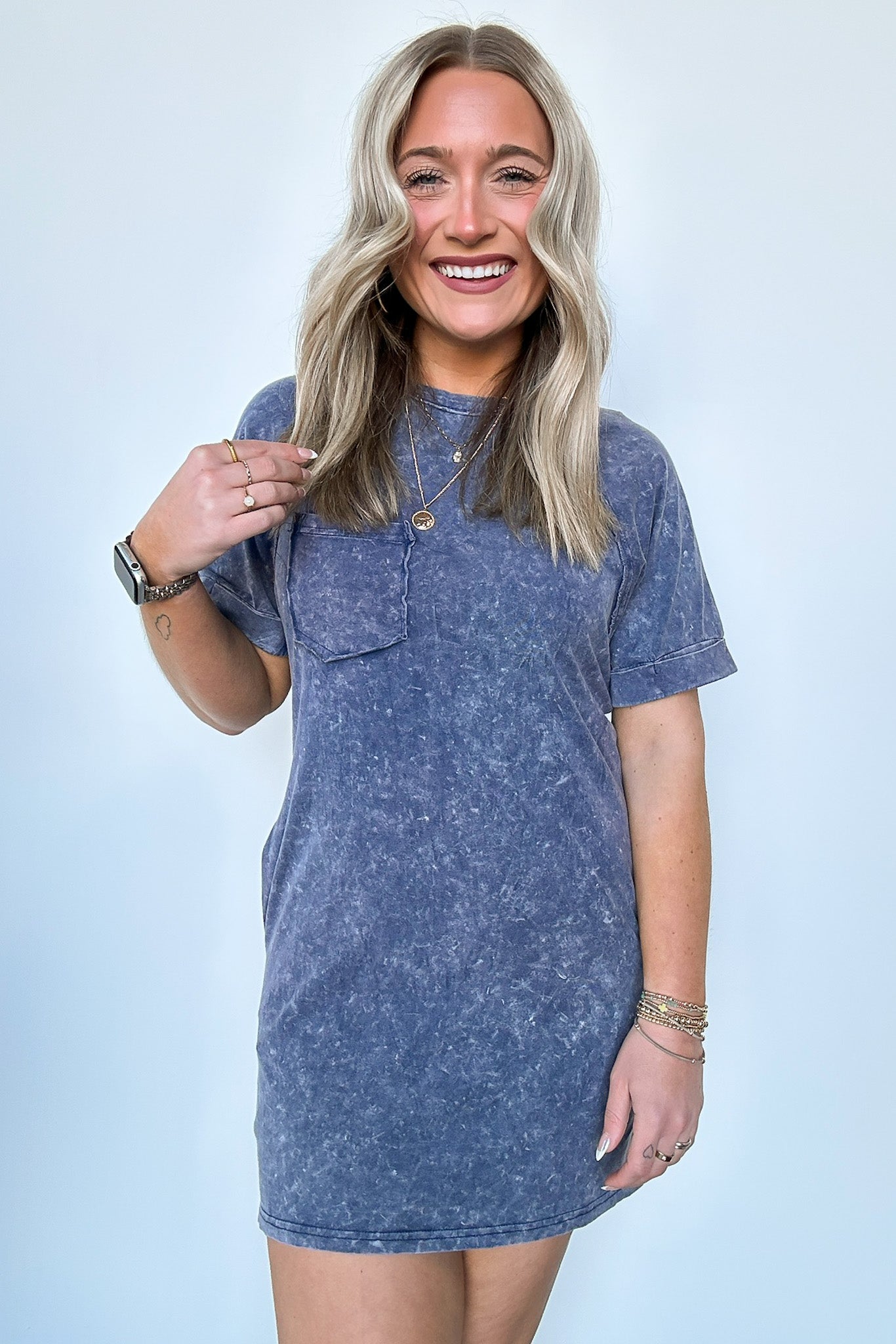 Short Sleeve Pocket T-Shirt Dress