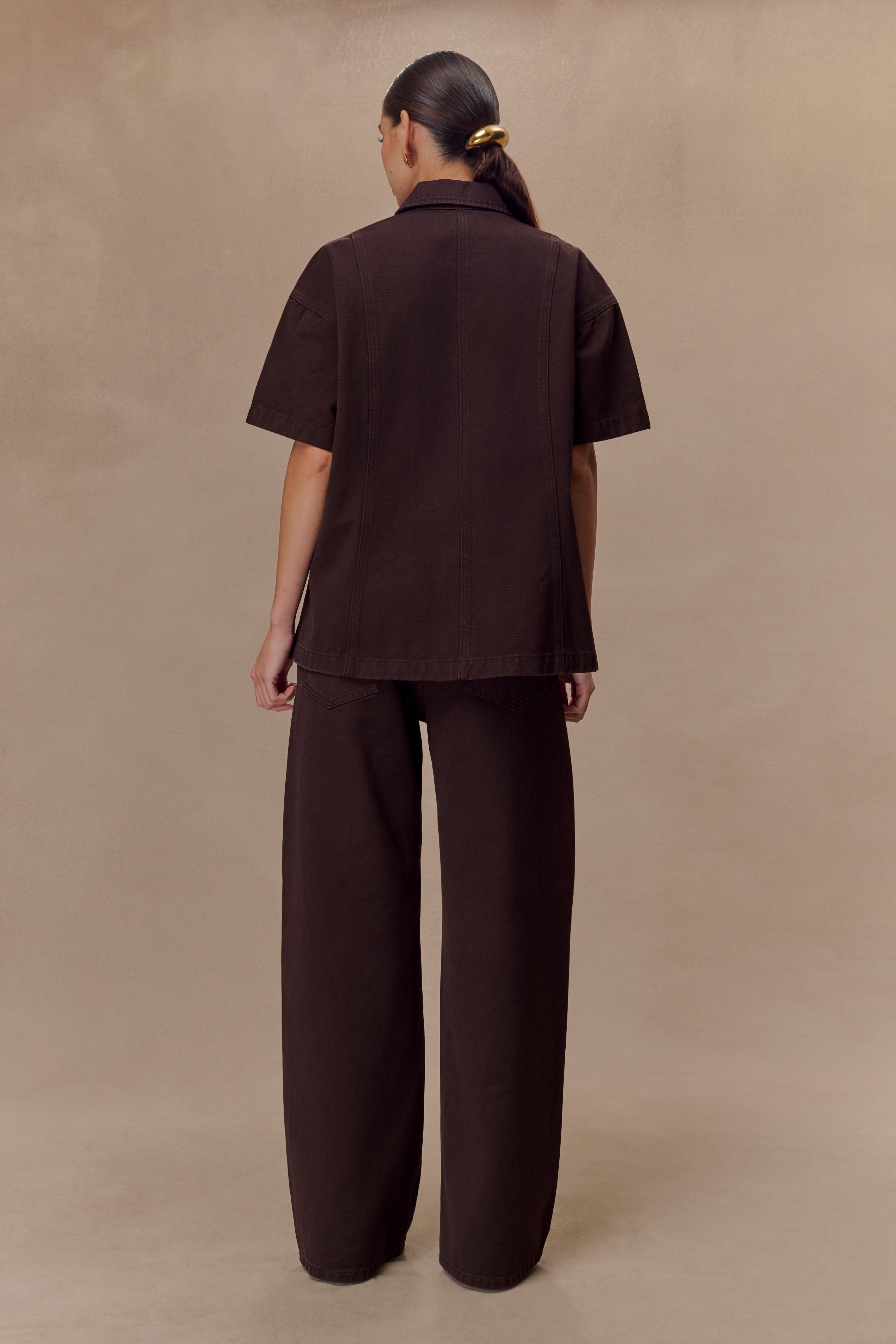 Chocolate Mid Rise Denim Jeans