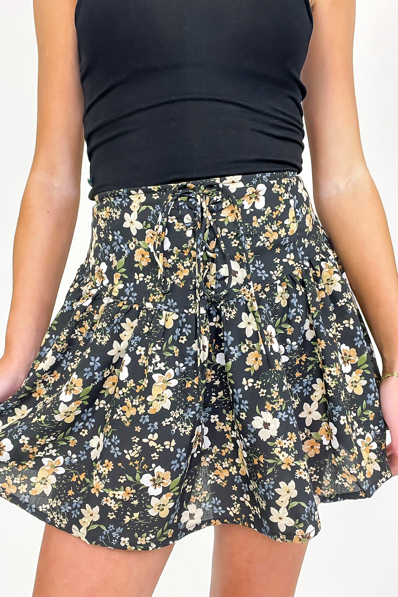 Petal Laced Smocked Skort