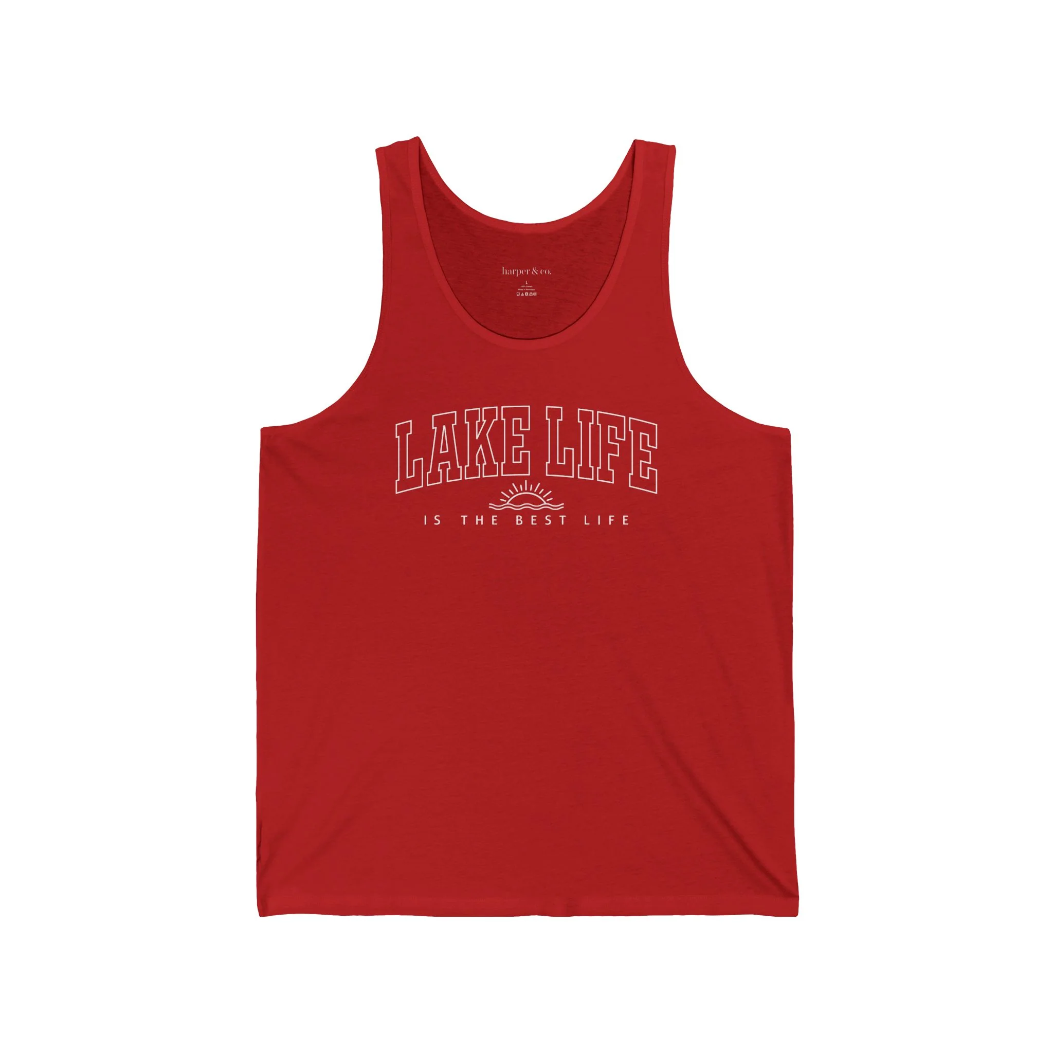 Lake Life Unisex Jersey Tank - Perfect for Summer Days at the Shore
