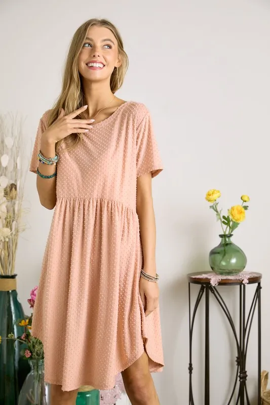 Swiss Dot Babydoll Dress