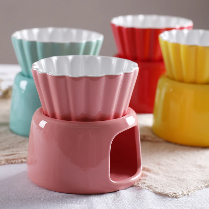 Mini Ceramic Tealight Fondue Melting Pot
