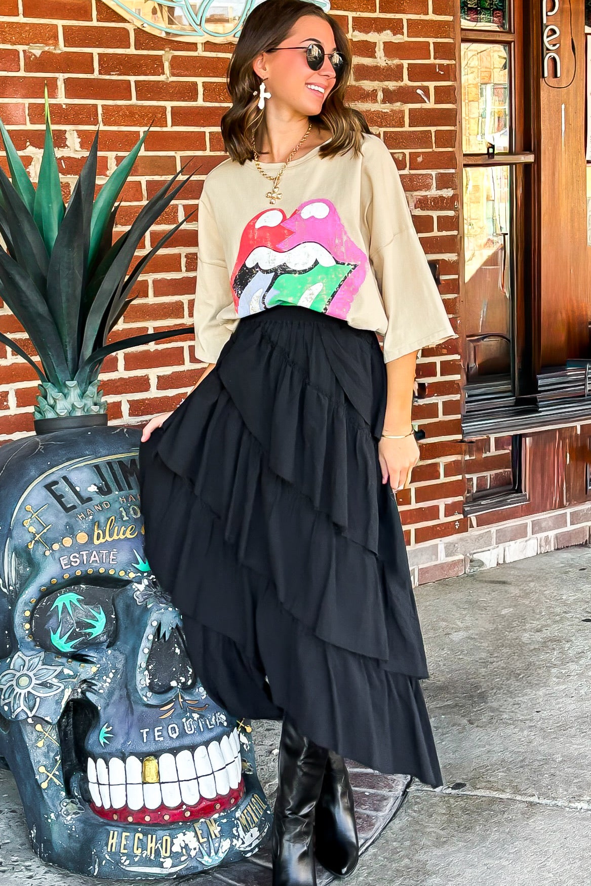 Everlayer Tiered Maxi Skirt
