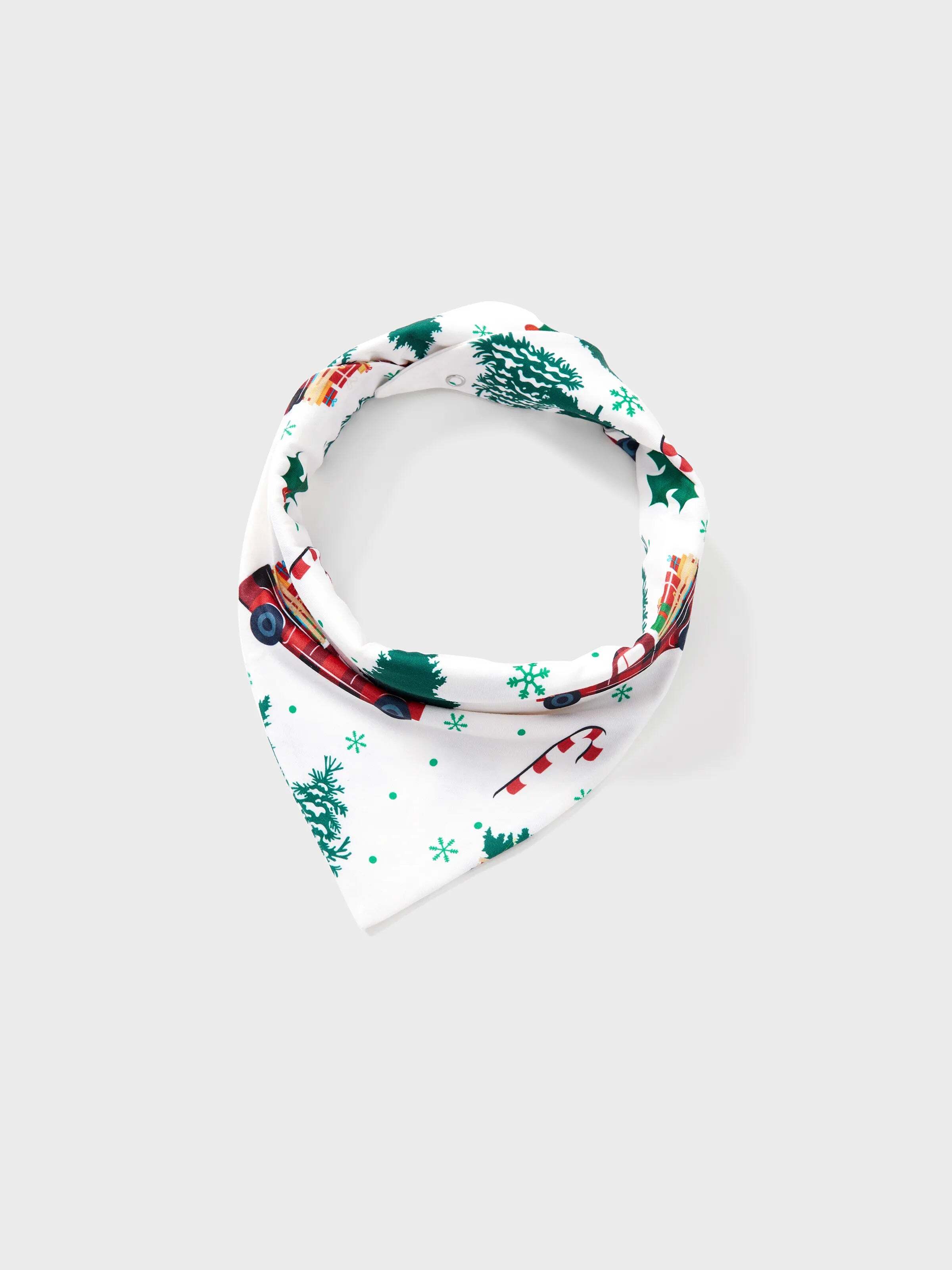 Christmas Family Matching Allover Xmas Tree & Car Print Long-sleeve Pajamas Sets with Christmas Socks Multi-color