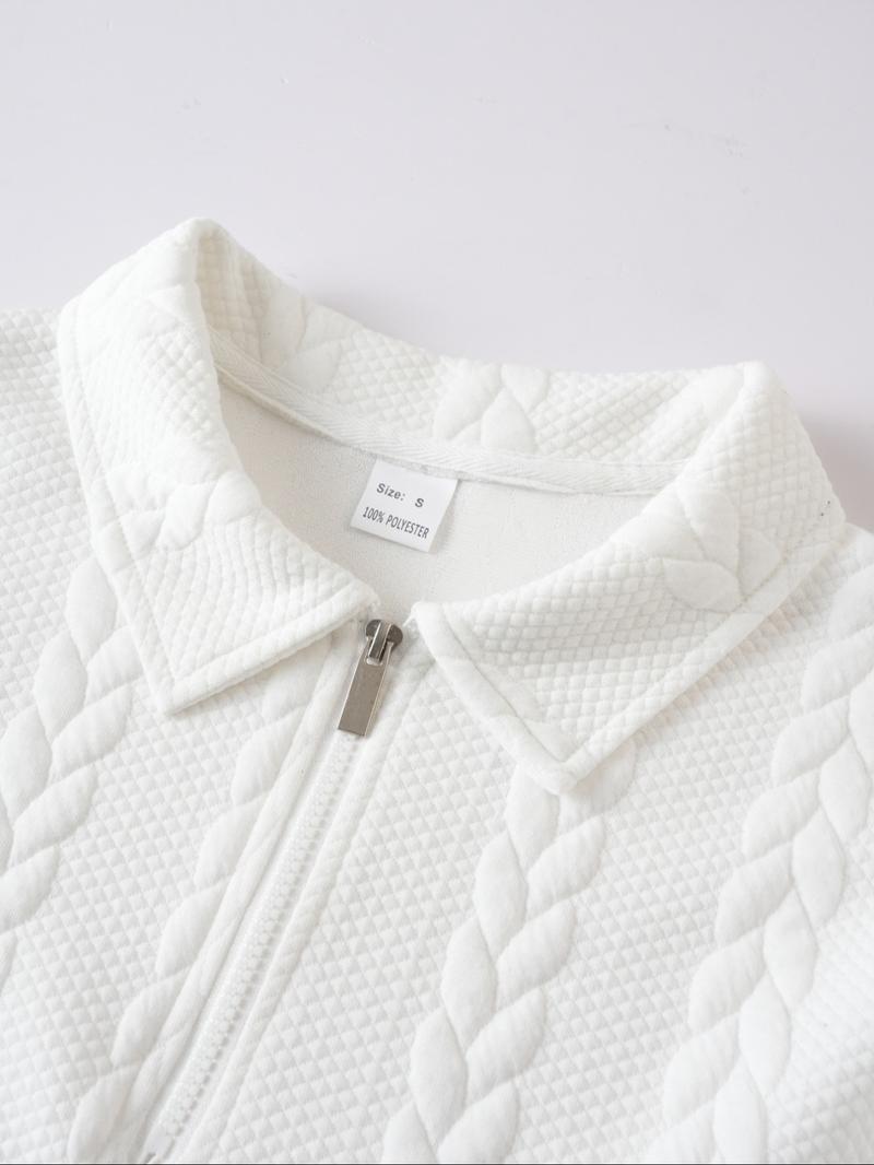 Men’s Knit Polo Neck Long Sleeve Sweatshirt – Fall & Winter Essential