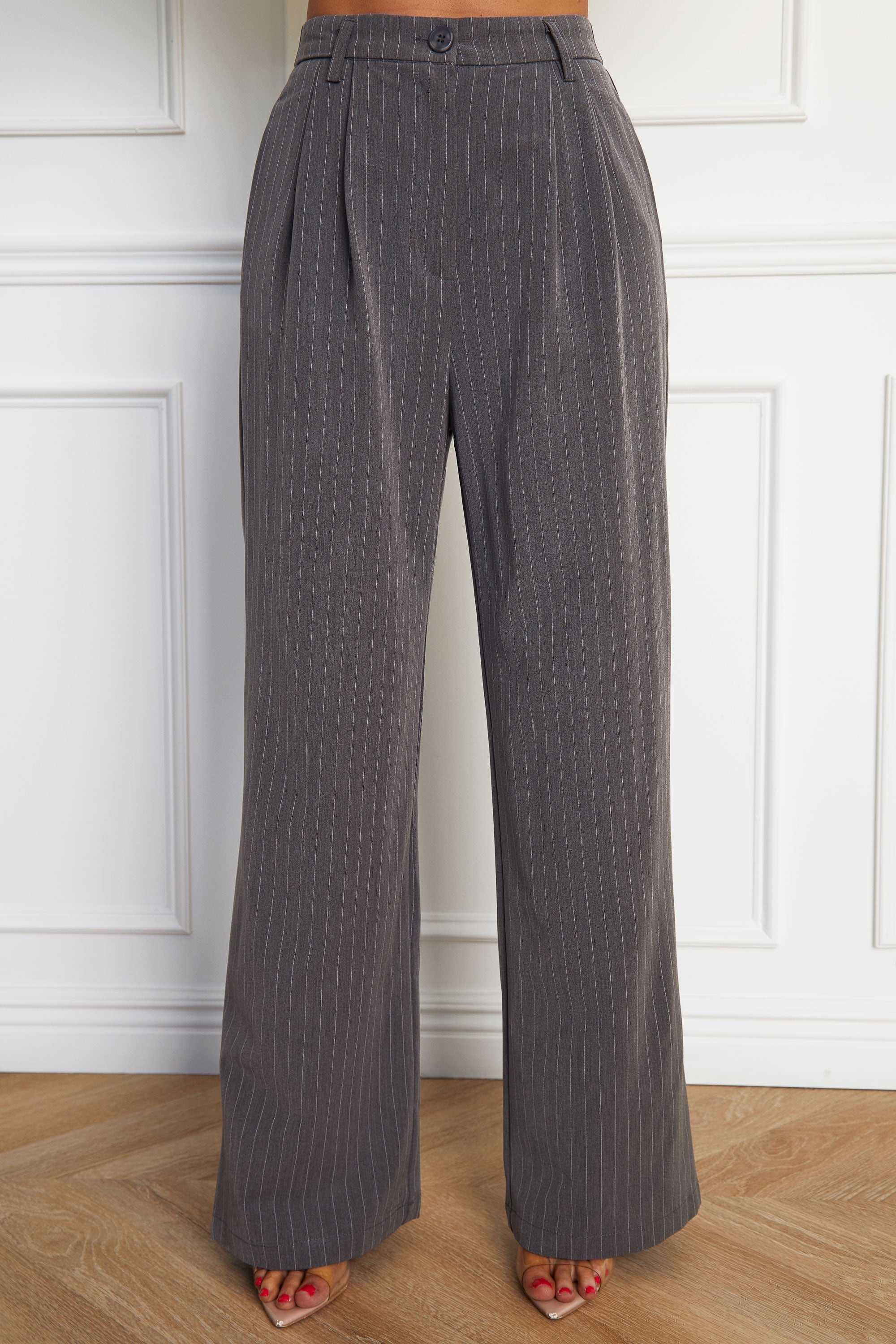 Refined Elastic-Waist Pants
