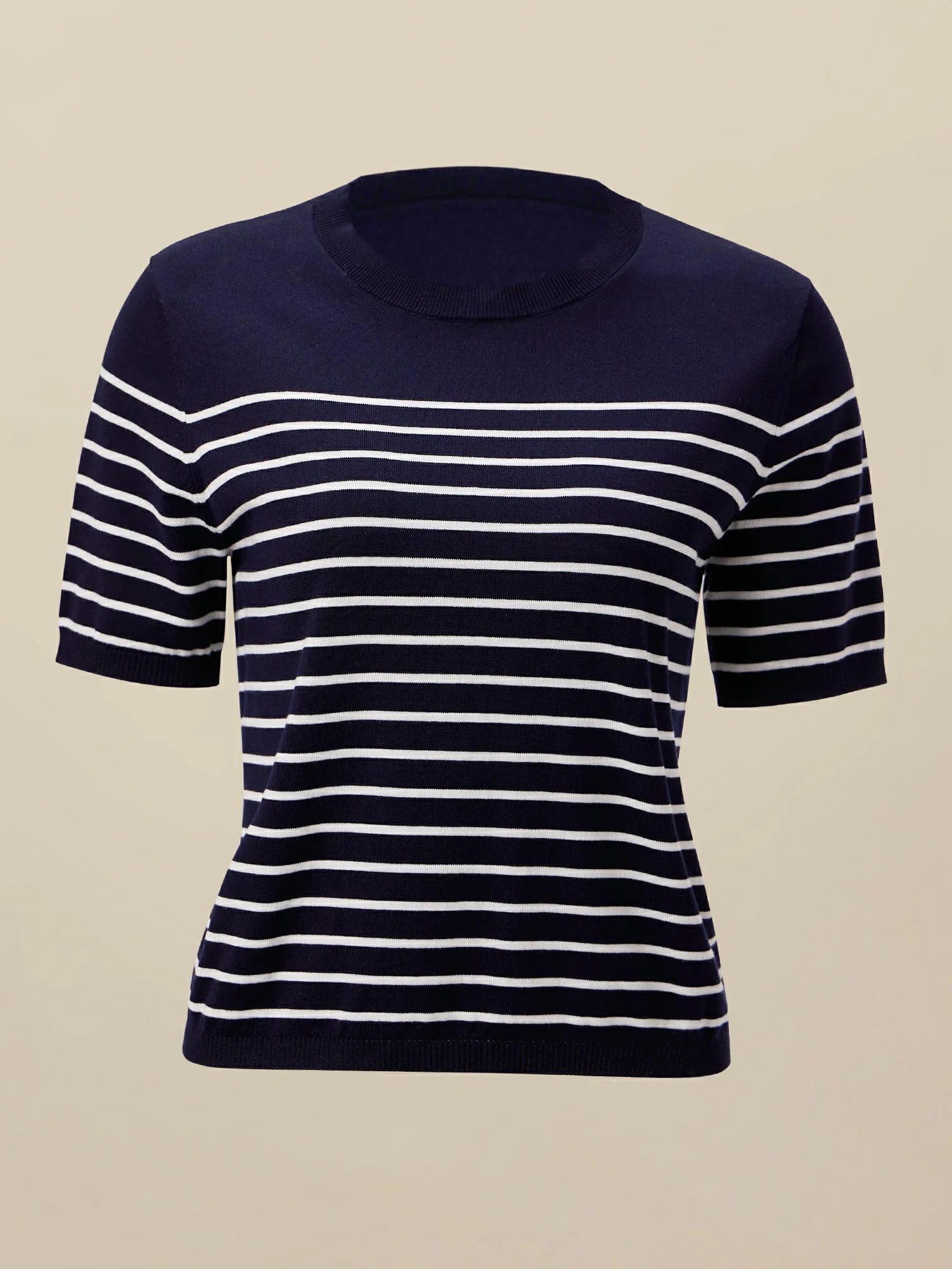 Lyocell Striped Patchwork Sweater Top