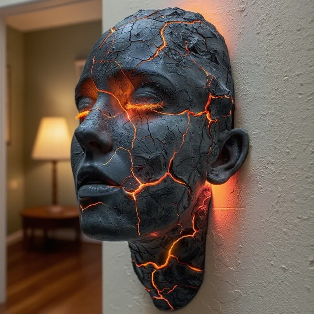 Cracked Soul Wall Light