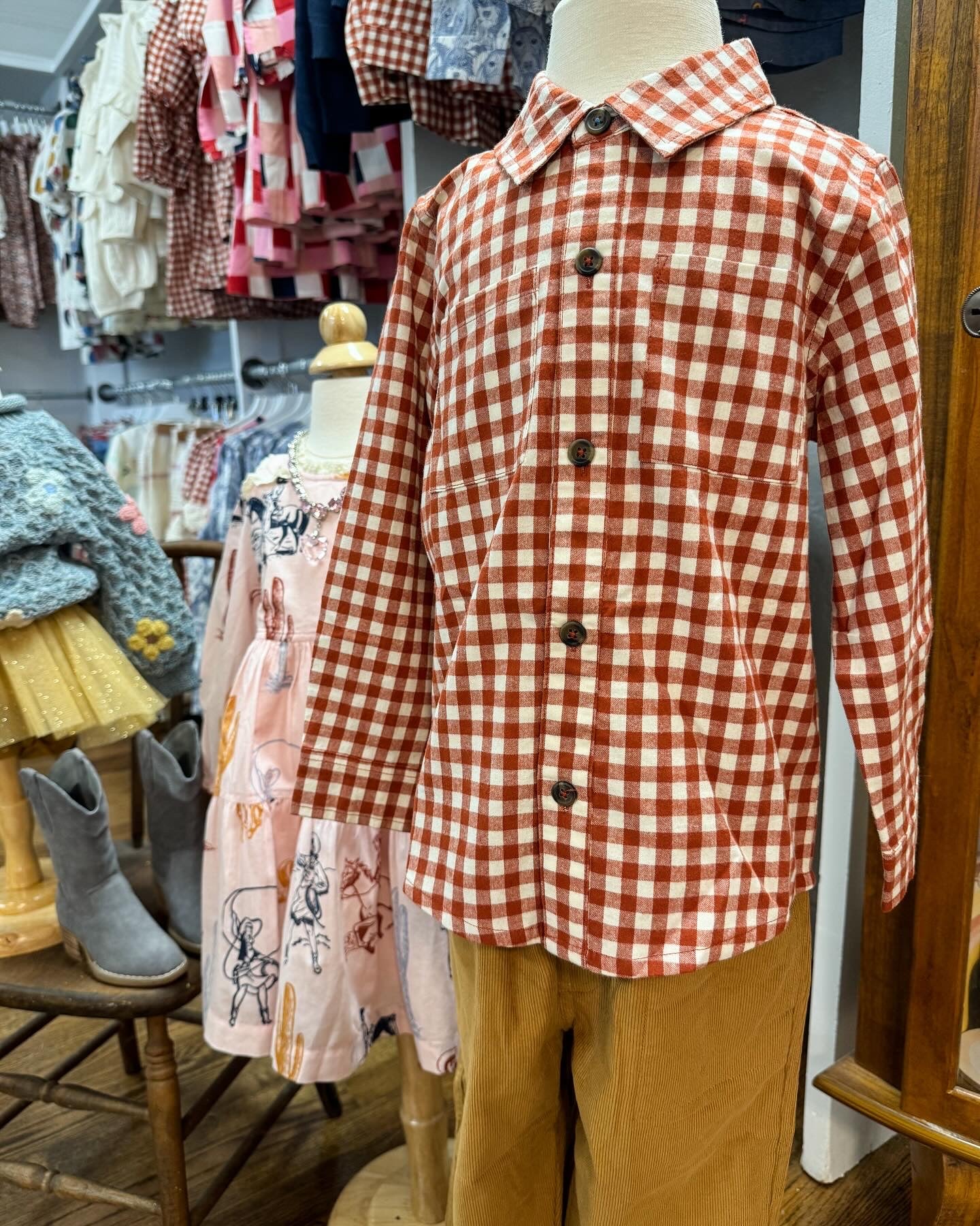 Boys Jack Shirt Pony Gingham