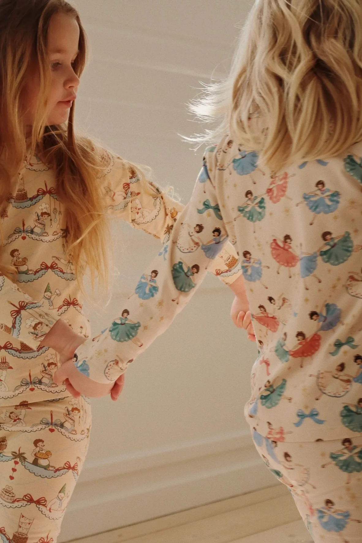 basic blouse/pants set gots - beige bow ballerina