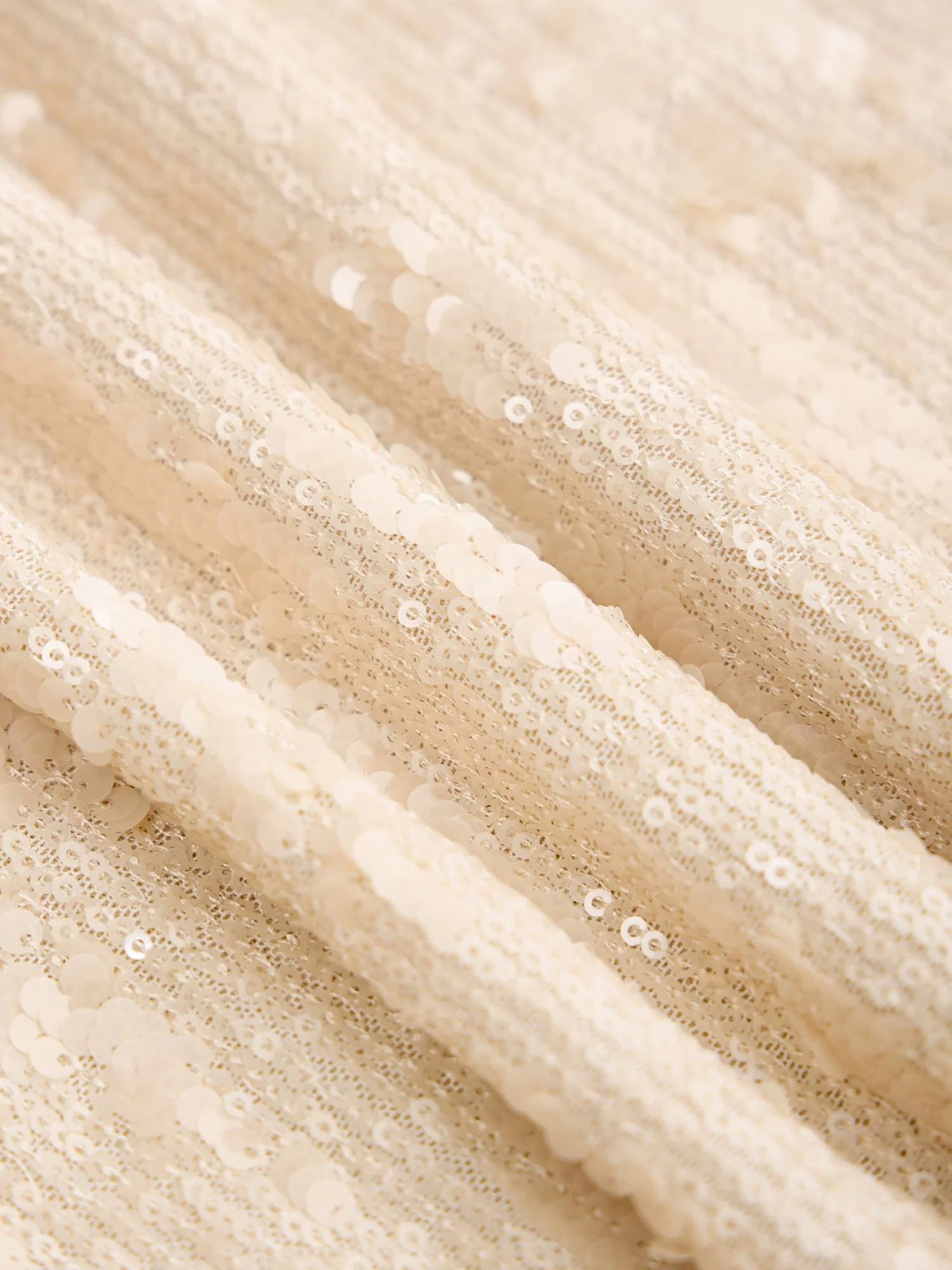 Sleeveless Champagne Sequin Dress