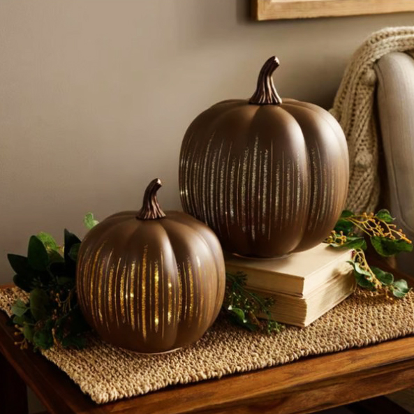 Twinkle Light Pumpkins