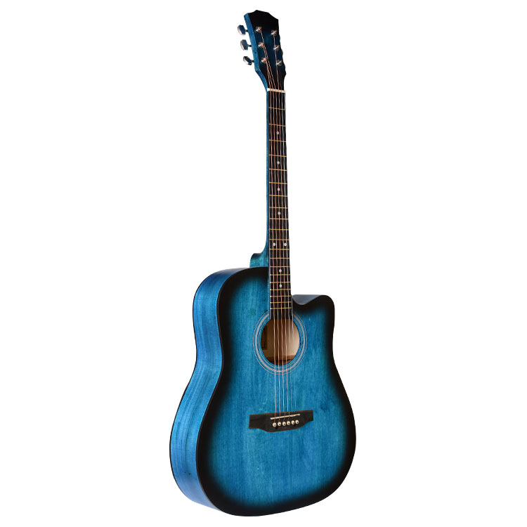 Colorful 41 Inch Musical Instrument Acoustic Wood Guitar