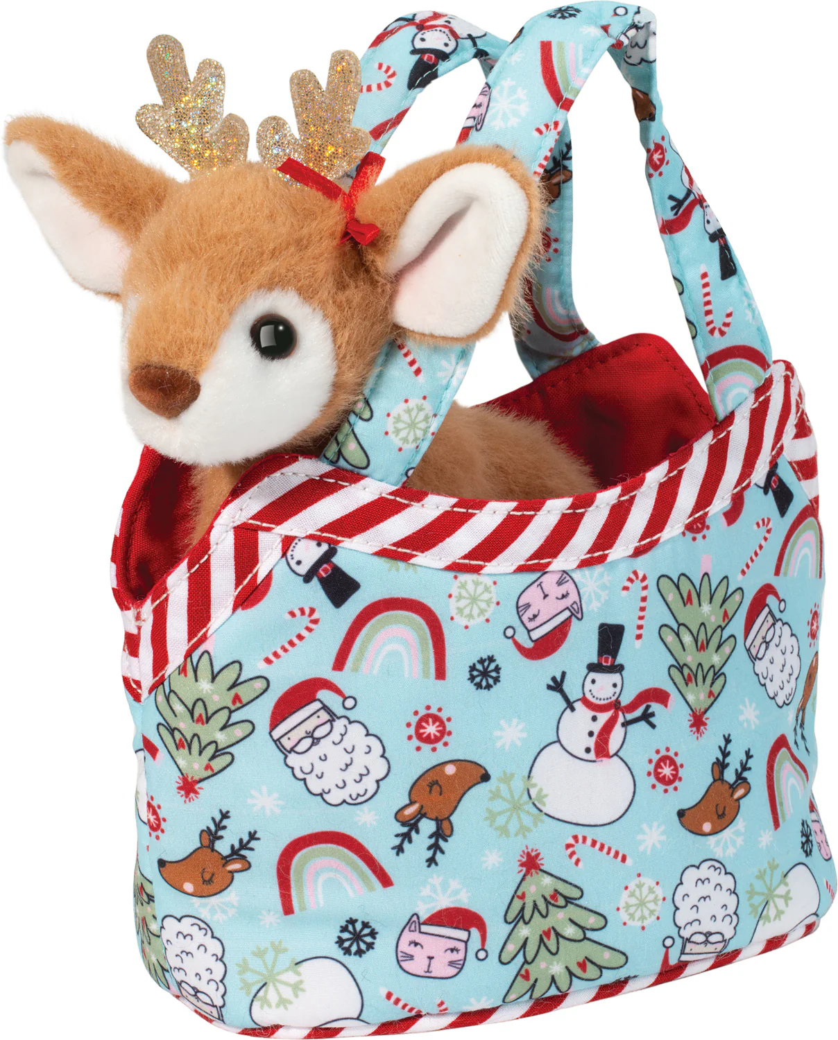 Holiday Reindeer Purse Plush