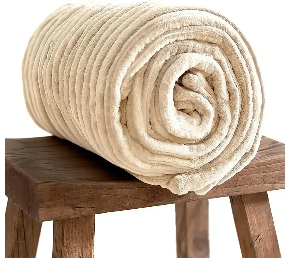 ❄️Wearable Luxury Sheepskin Blanket, Unisex Bathrobe & with Sleeves and Foot Bags🎄