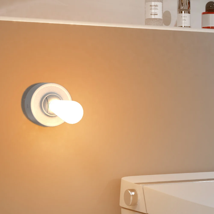 Creative Lever Dimmable Night Light - Minimalist Cordless Silicone Wall Lamp