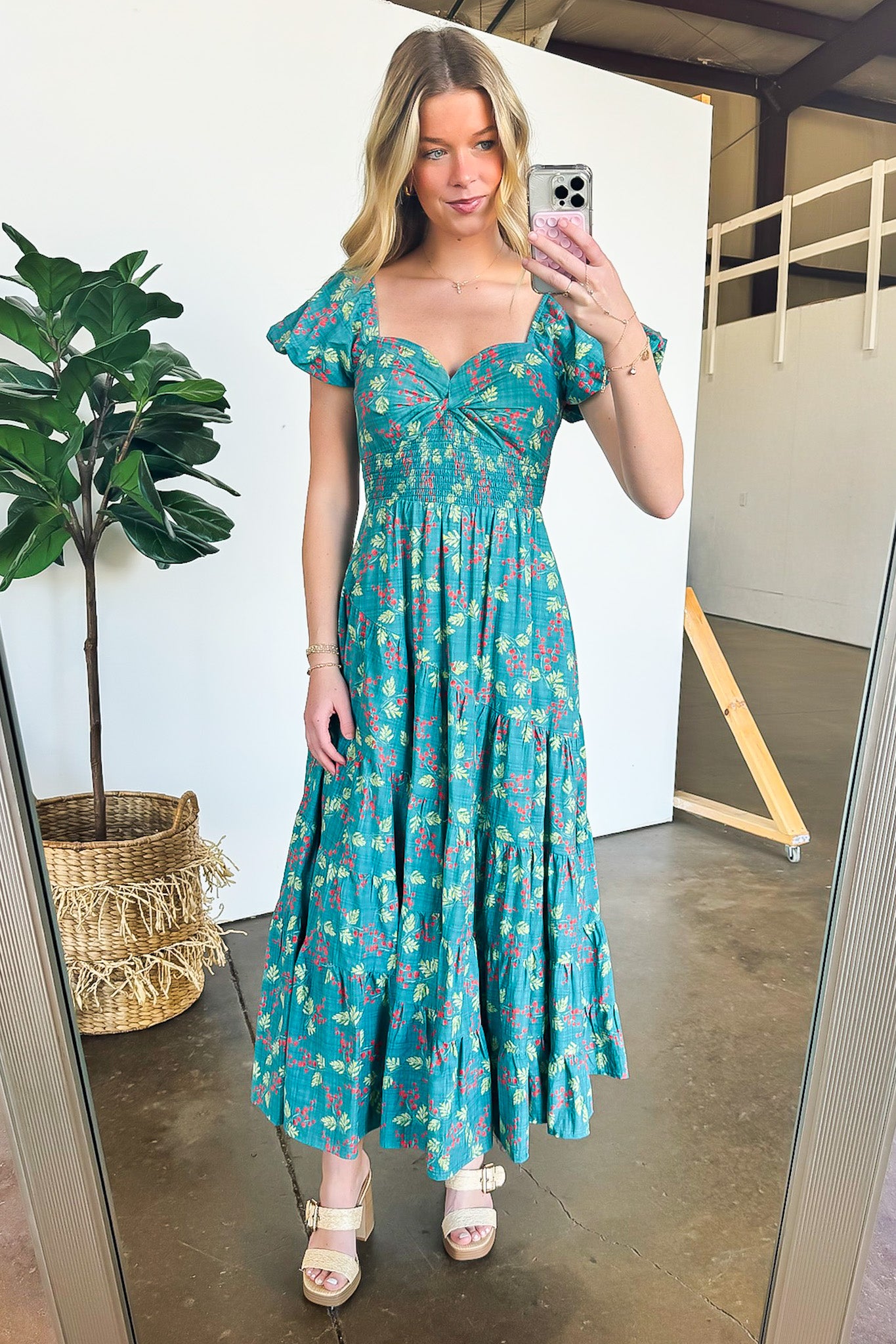Sensationally Sweeter Floral Tiered Maxi Dress