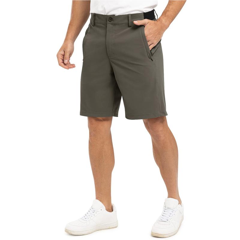 Men’s 9” Quick-Dry Stretch Golf & Work Shorts – Lightweight Casual Shorts with 3 Pockets