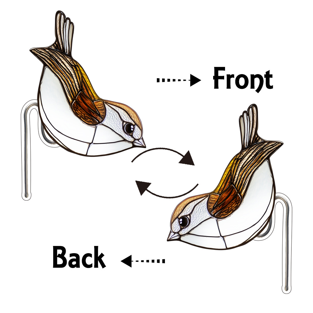 Stained Glass Kingfisher Suncatcher Decoration