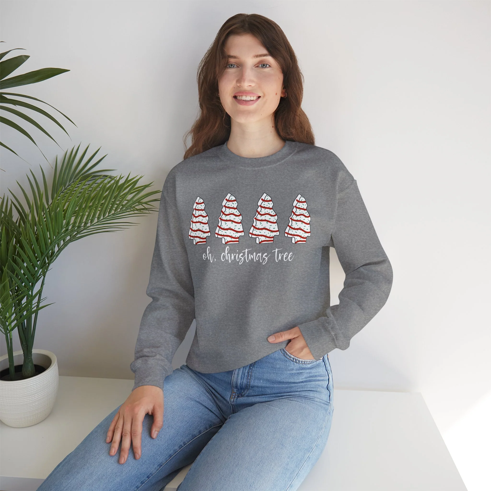 Oh, Christmas Tree Jersey Sweatshirt