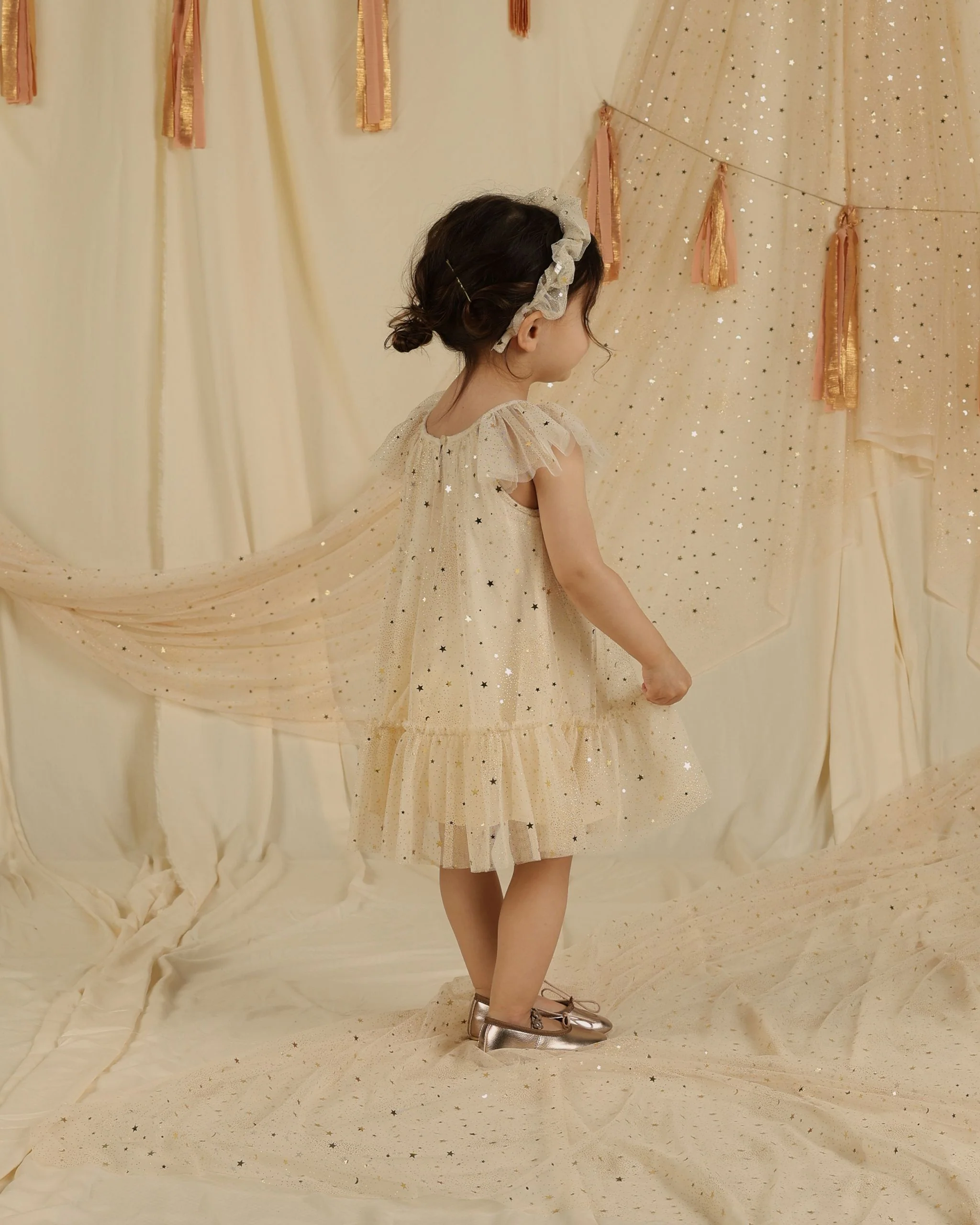 Edie Dress || Champagne Stars