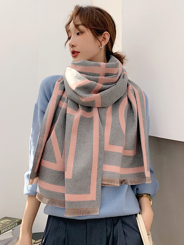 Imitation Cashmere Double-Sided Shawl
