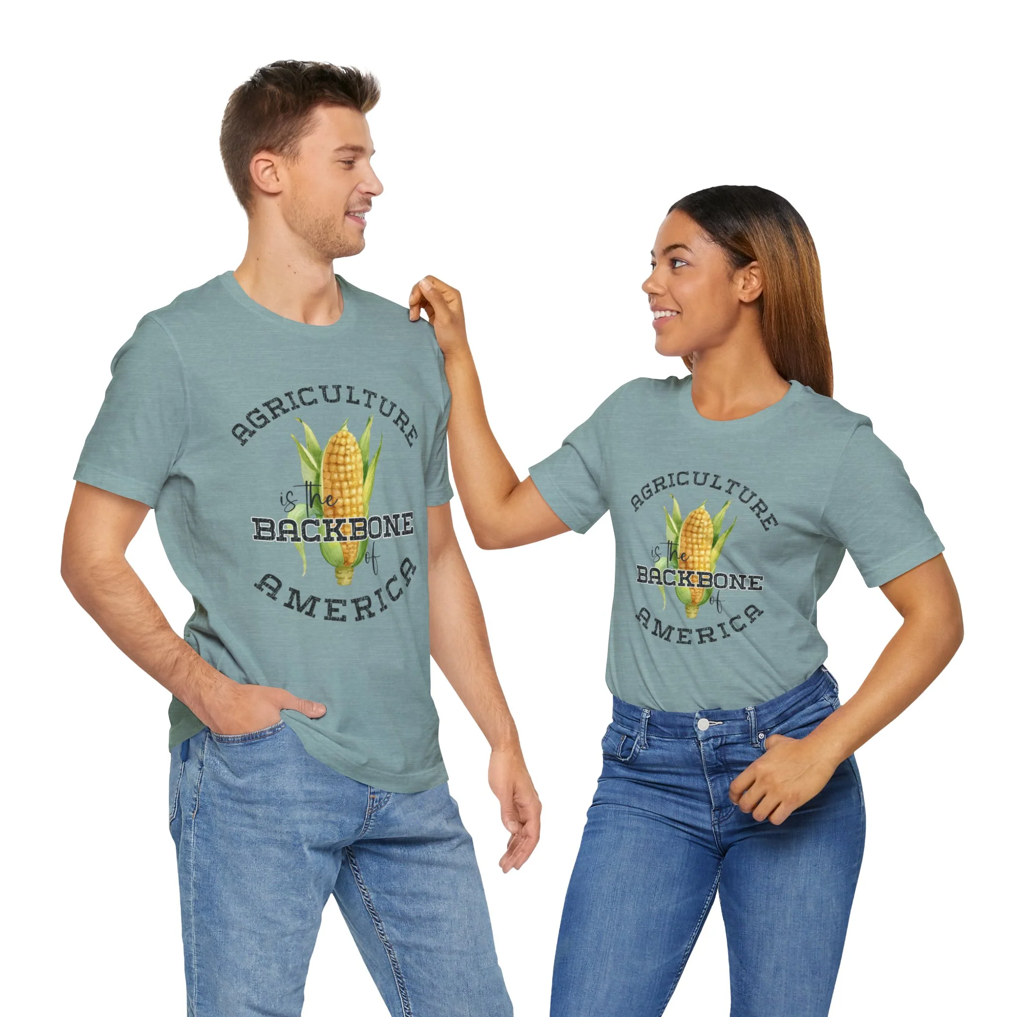 Agriculture is the Backbone Bella Canvas Jersey Short Sleeve Tee - Multiple Colors