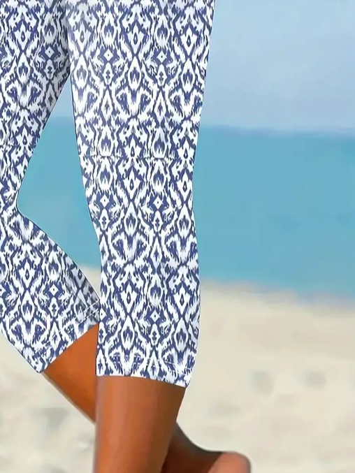 Women's Casual Floral Spring Print Leggings