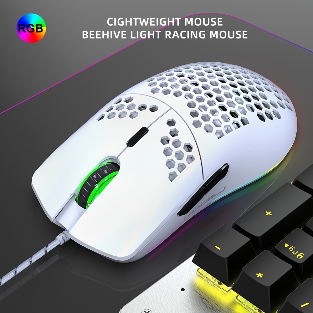 Wired Gaming With RGB Lighting Mouse