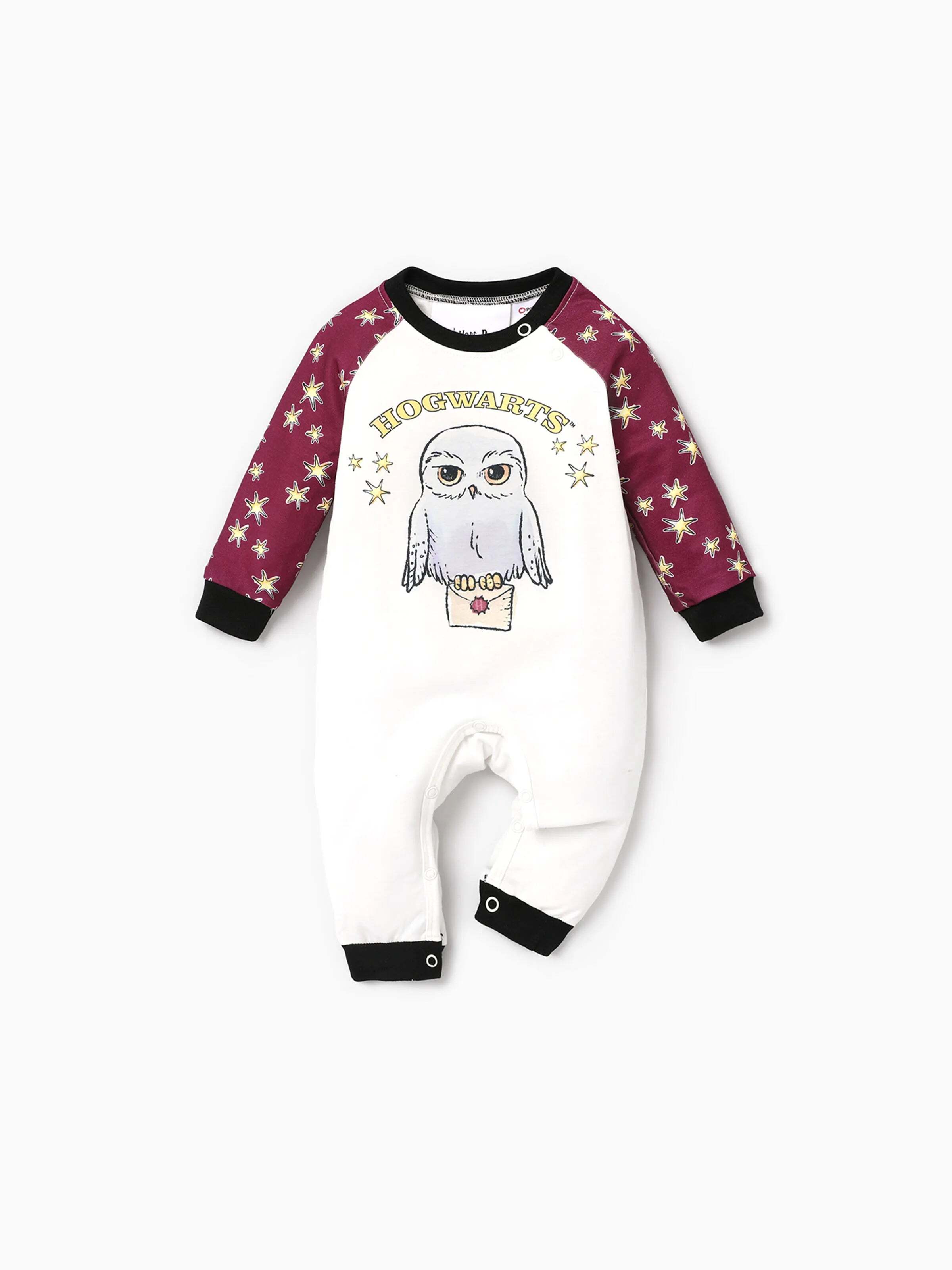 Christmas Family Matching Hedwig Print Pajamas Sets with Christmas Socks