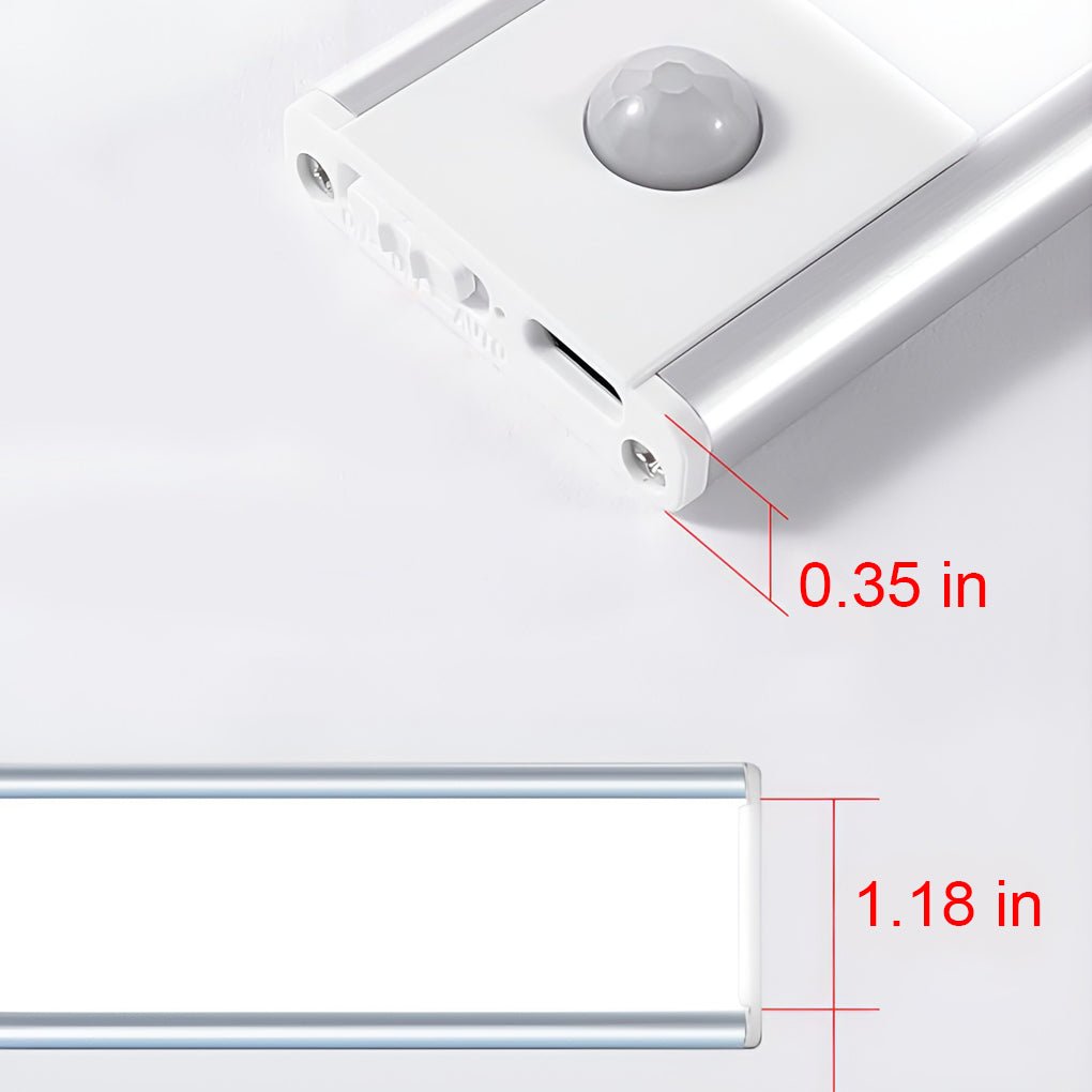Intelligent Ultra-thin Motion Sensor Wireless Strip LED Cabinet Light with USB Rechargeable