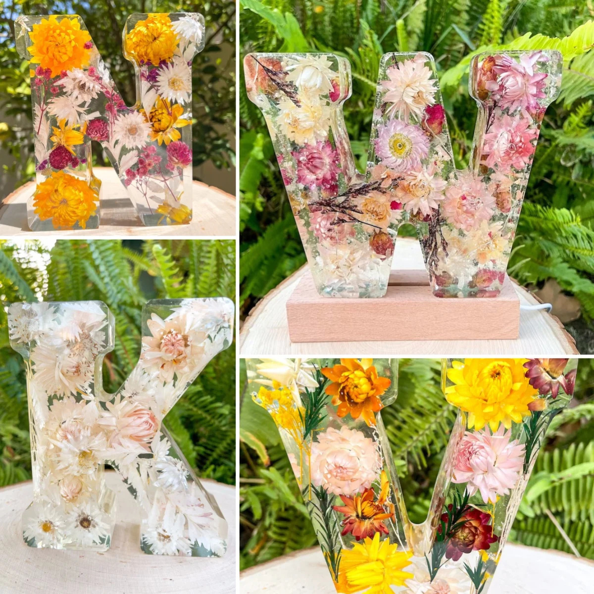 Handmade Floral Night Light From A to Z