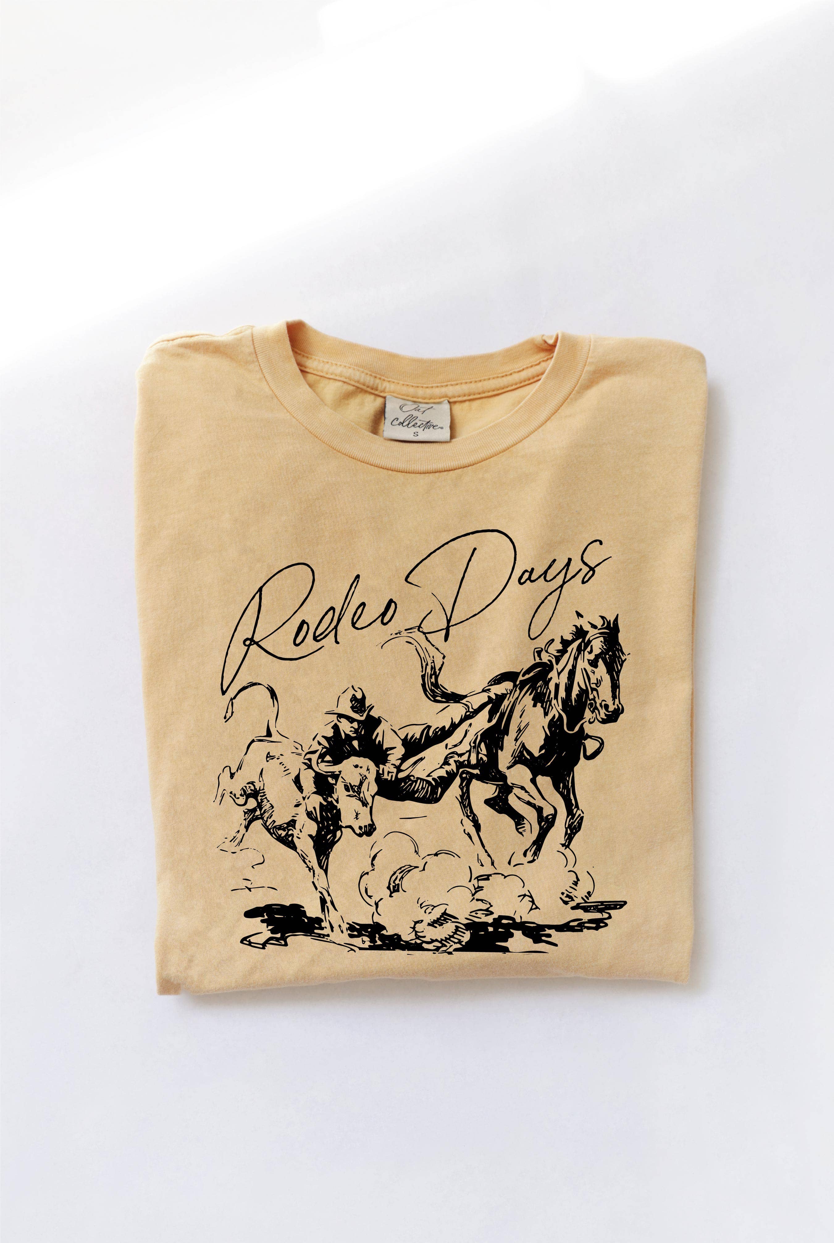 RODEO DAYS Mineral Washed Graphic Top