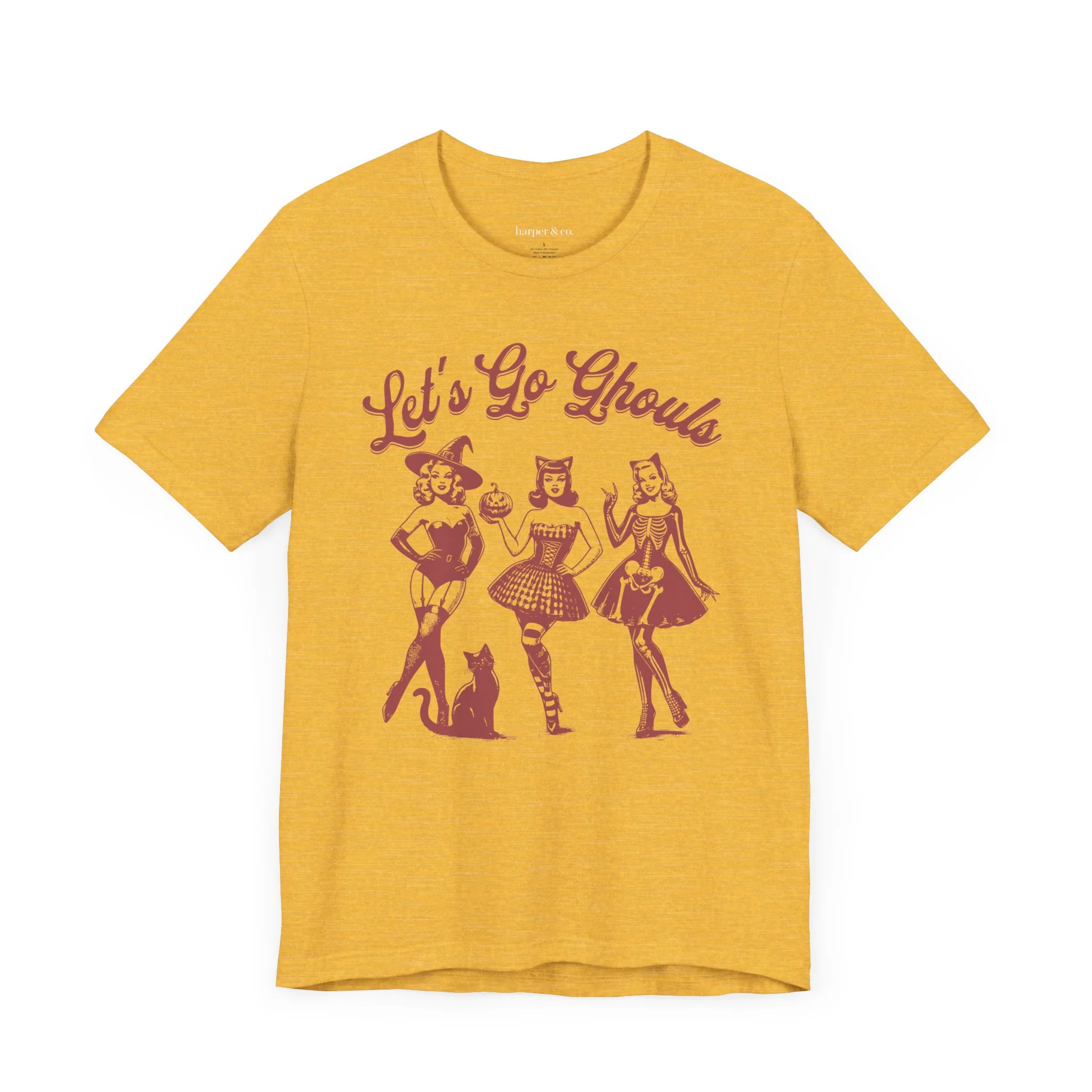 Let's Go Ghouls Bella Canvas Unisex Jersey T-Shirt - Multiple Colors