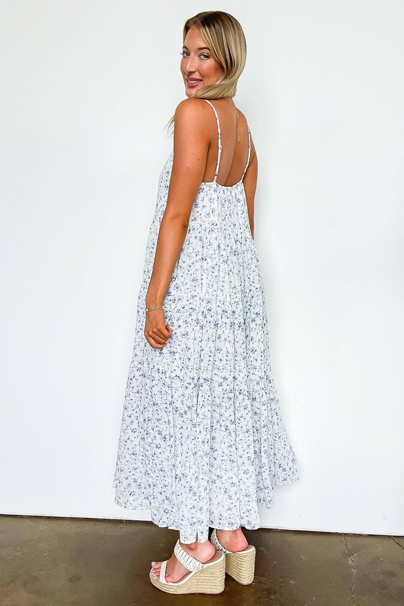 Flirtatious Poise Floral Dress