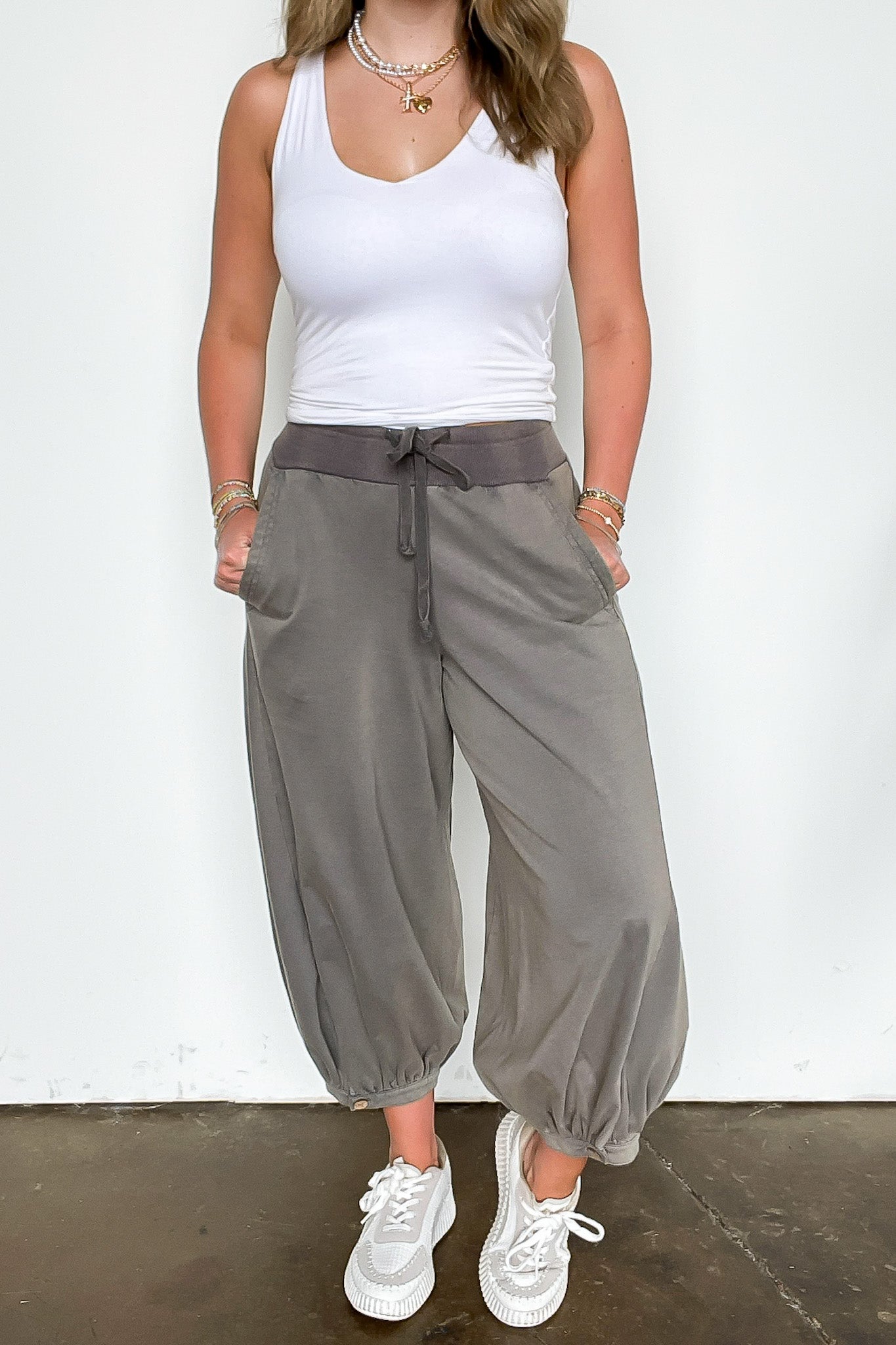 Acid Wash Bubble Pants