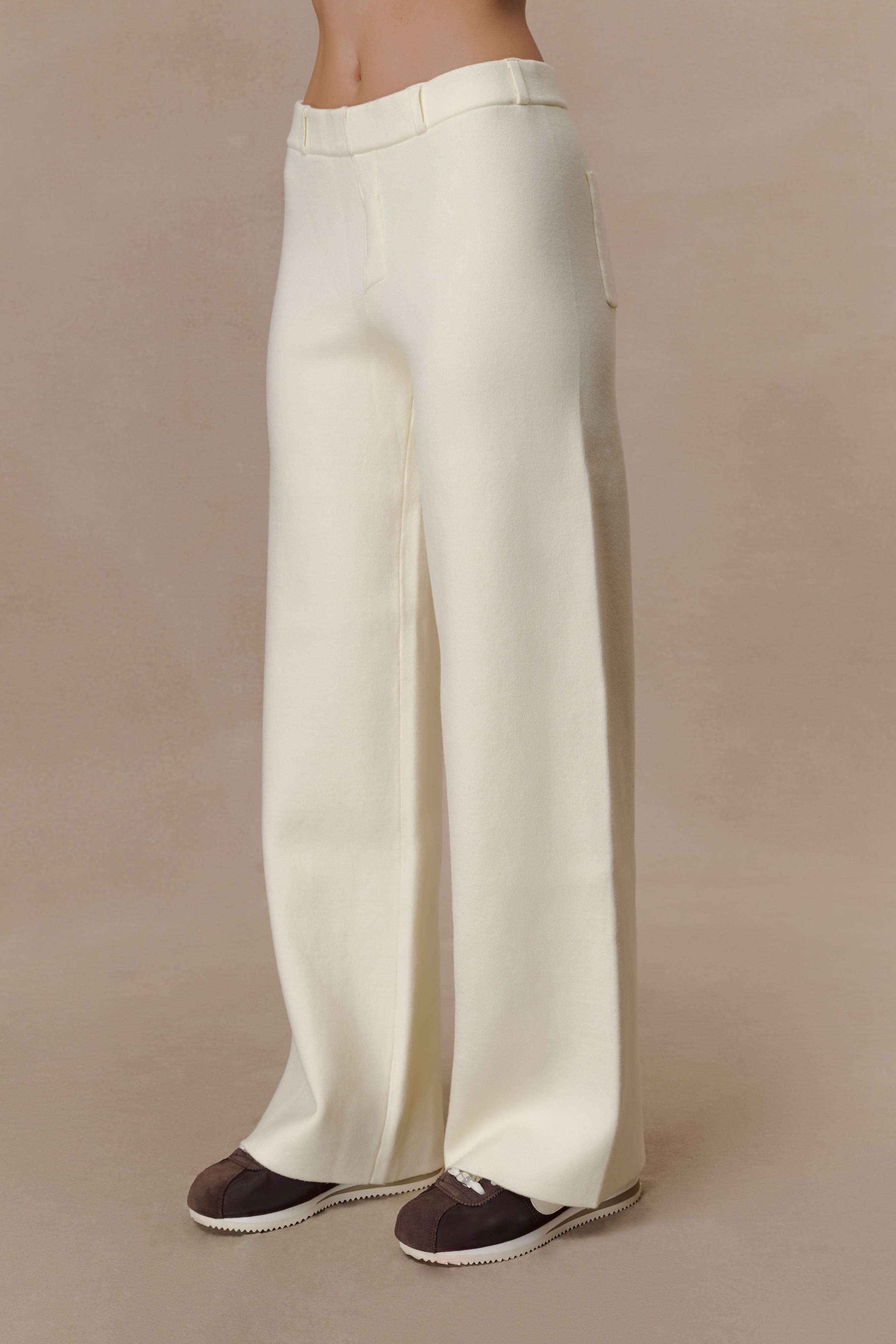 Ivory Knit Trouser