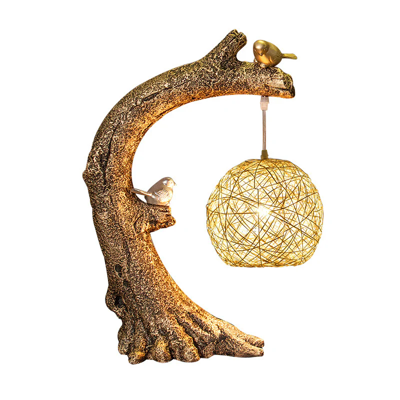 Woodland Tree Trunk Table Lamp