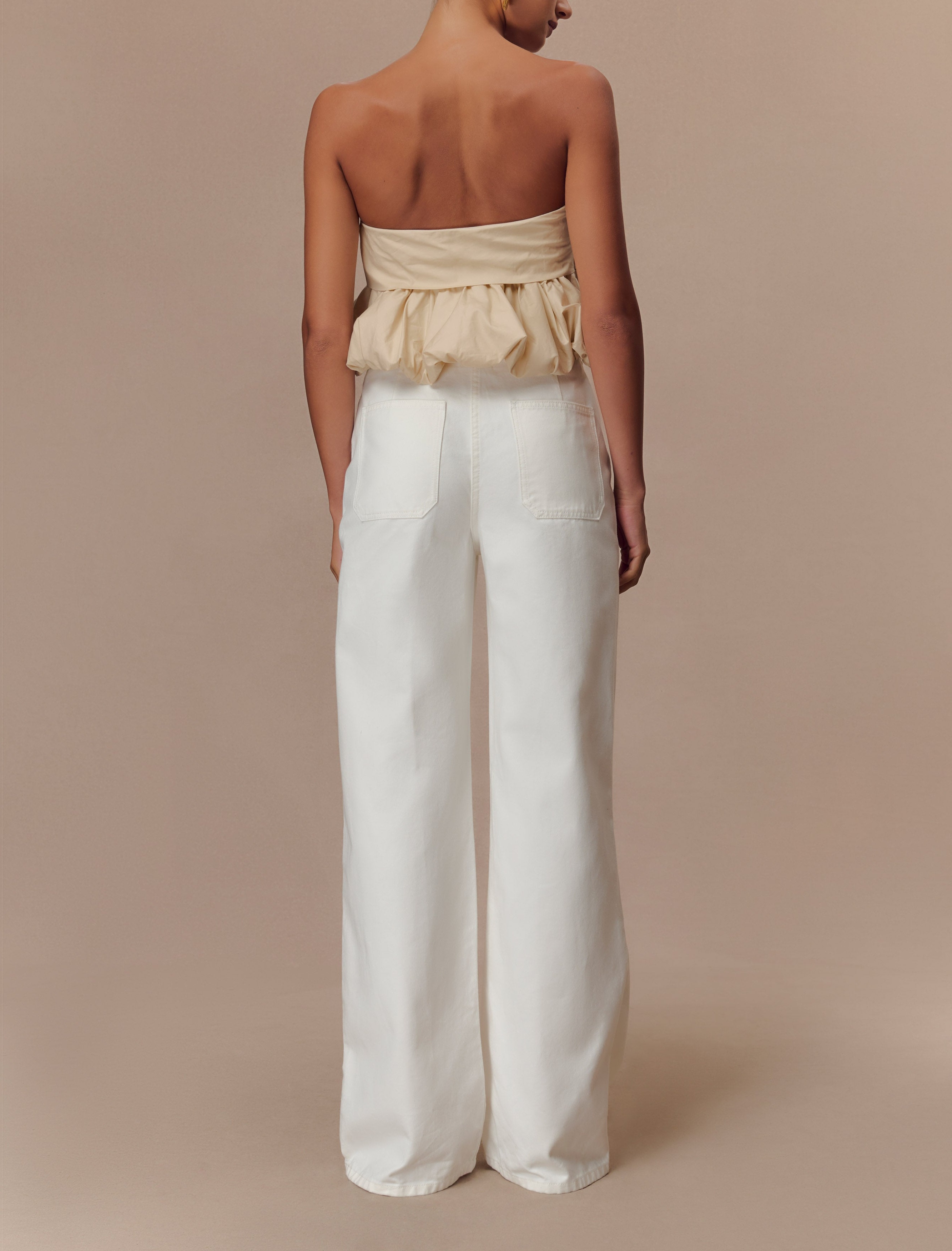 White Mid Rise Denim Jeans