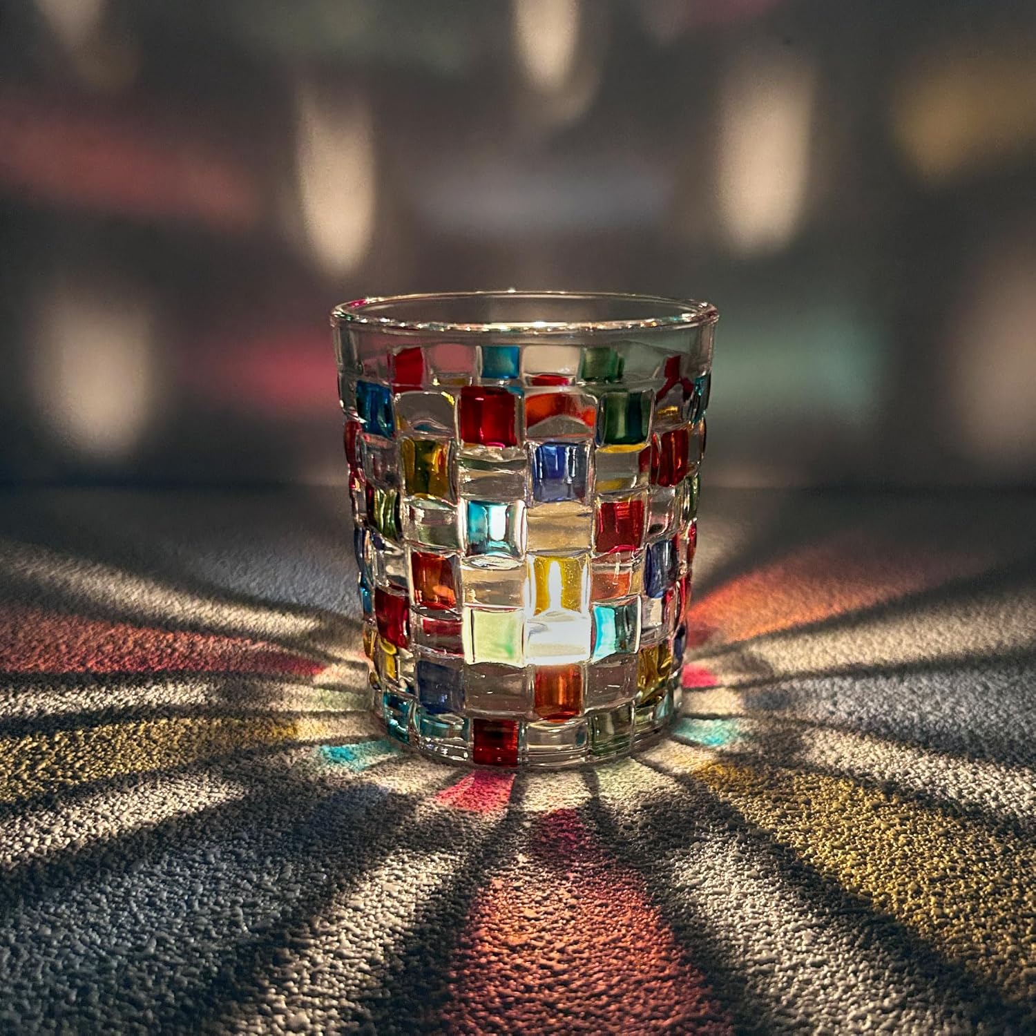 Colorful Crystal Whiskey Glass