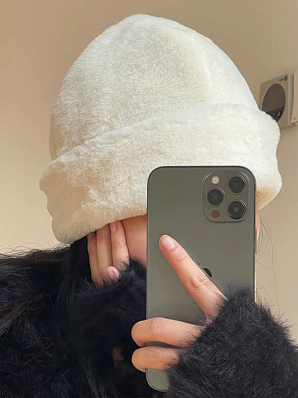 Casual Keep Warm Solid Color Scarfs&Hats