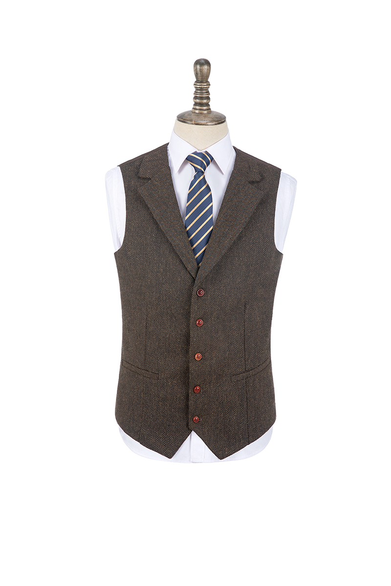 Men’s Vintage Tweed Vest