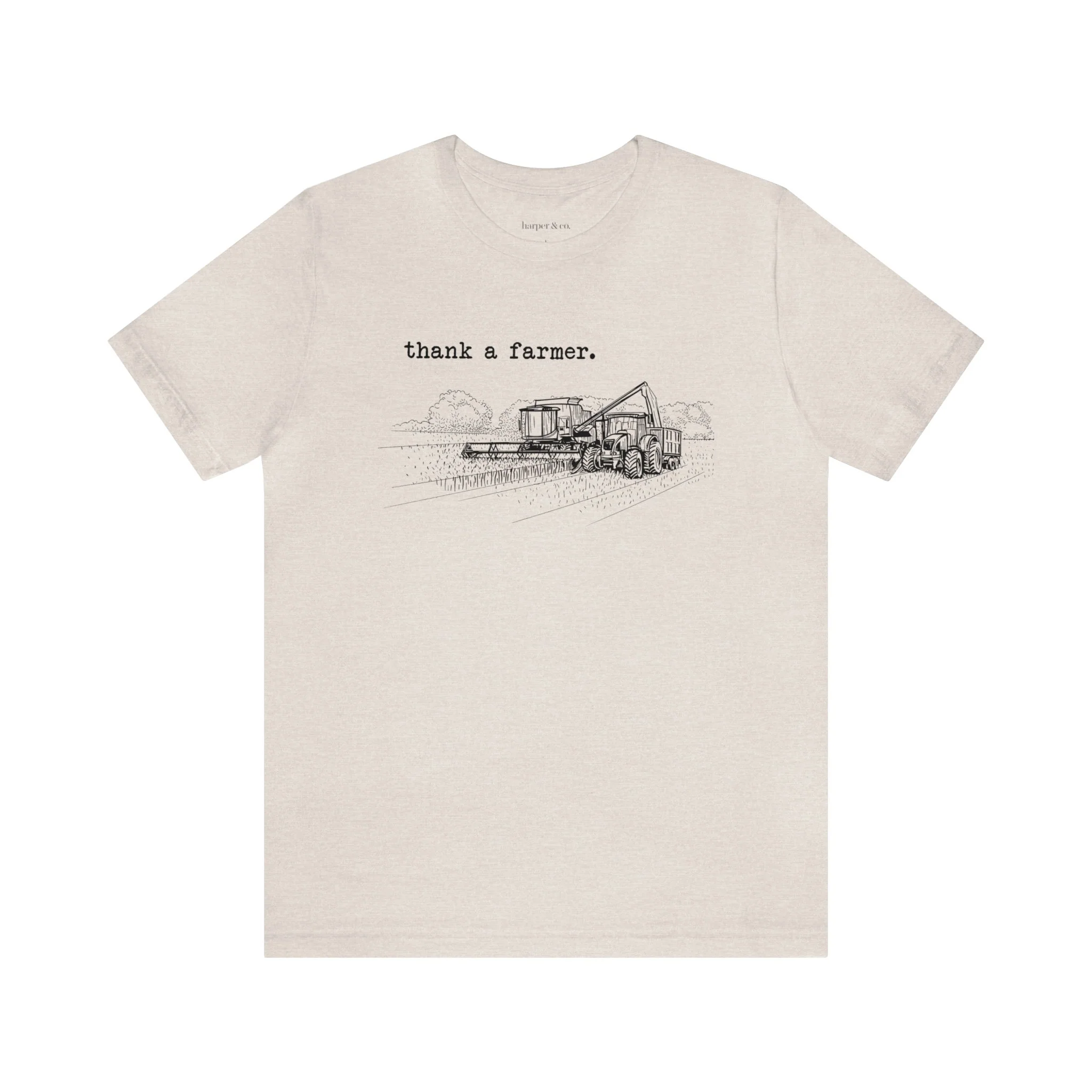 Thank a Farmer Unisex Jersey Short Sleeve Tee