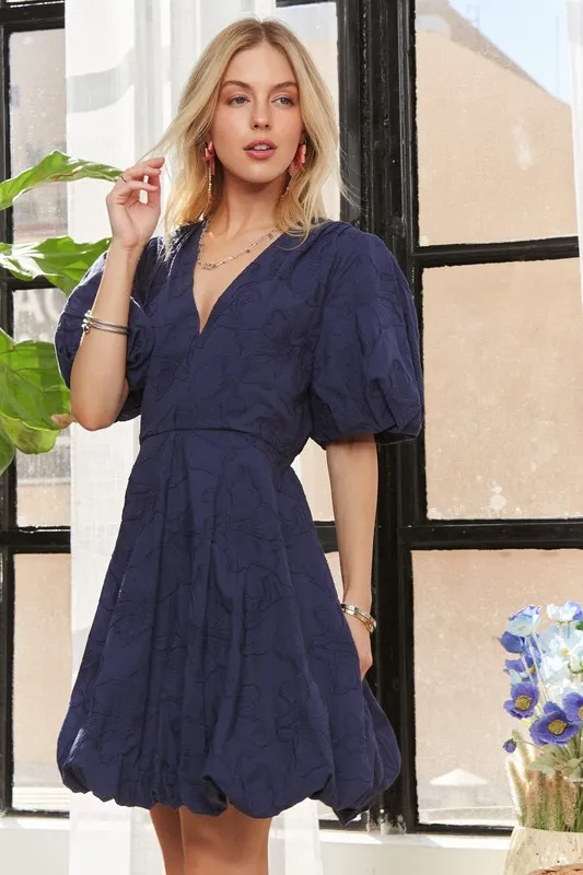 Puff Sleeve Floral Dress