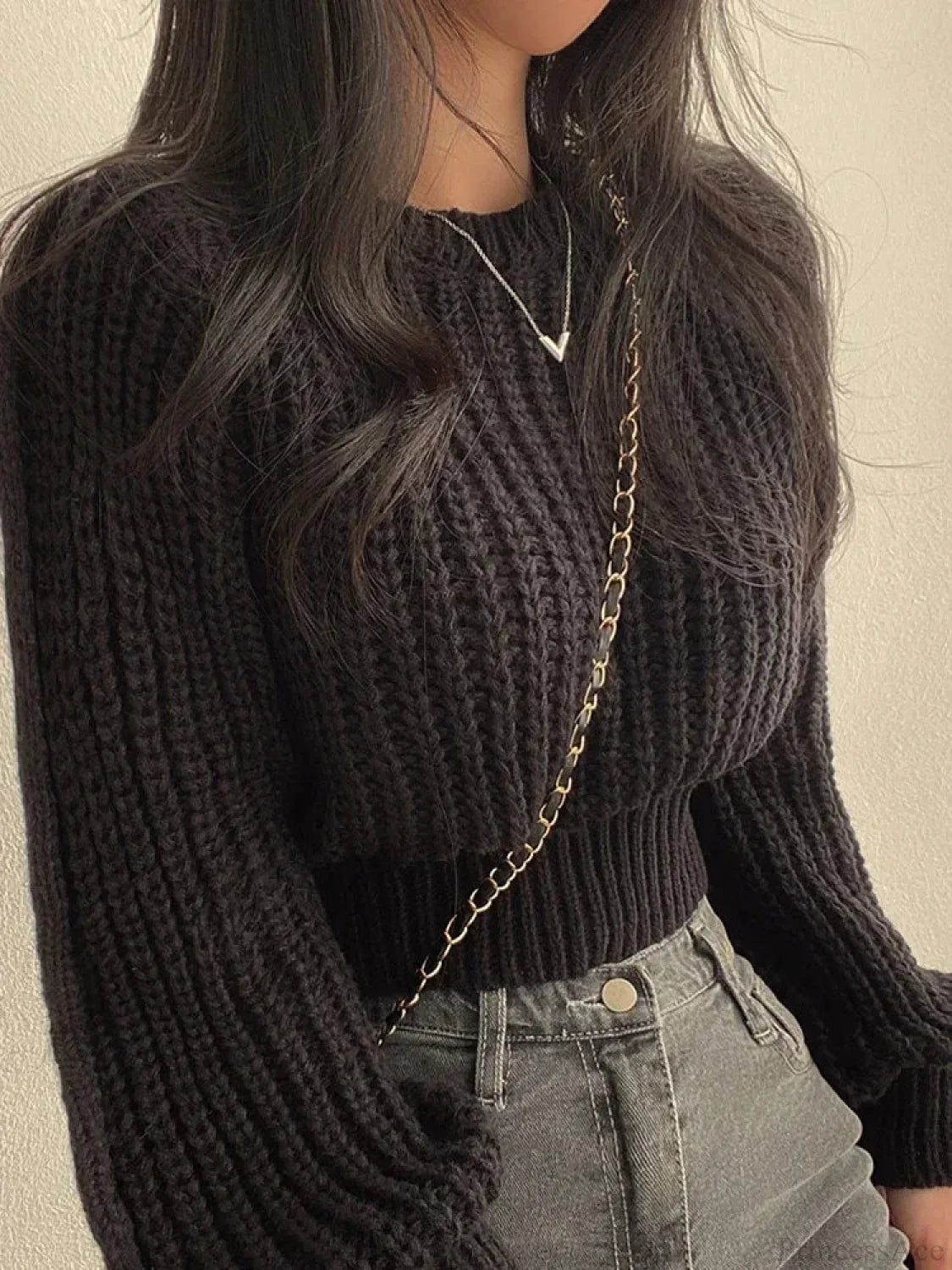 Vintage Lantern Long Sleeve Sweater