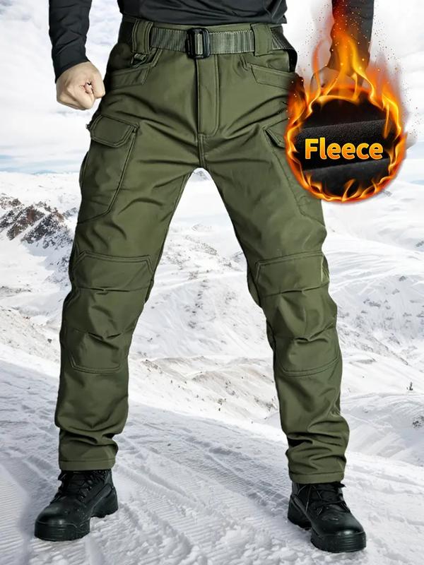 Men's Fleece-Lined Outdoor Tactical Work Pants